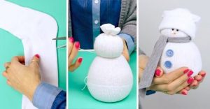 Más diseños de muñecos de nieve DIY