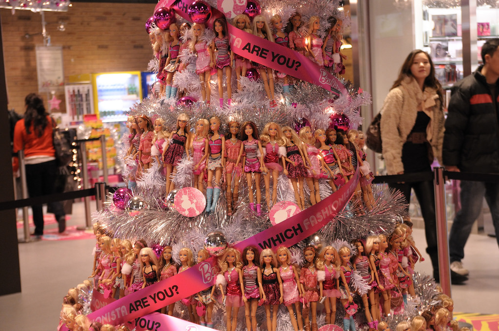 decoracion de arboles de navidad de barbie