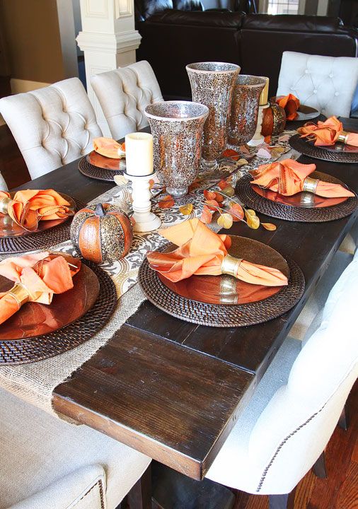Ideas para decorar la mesa en thanksgiving