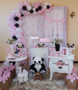 baby shower decorado con globos
