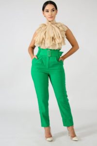 Pantalones de moda mujer 2019 verdes