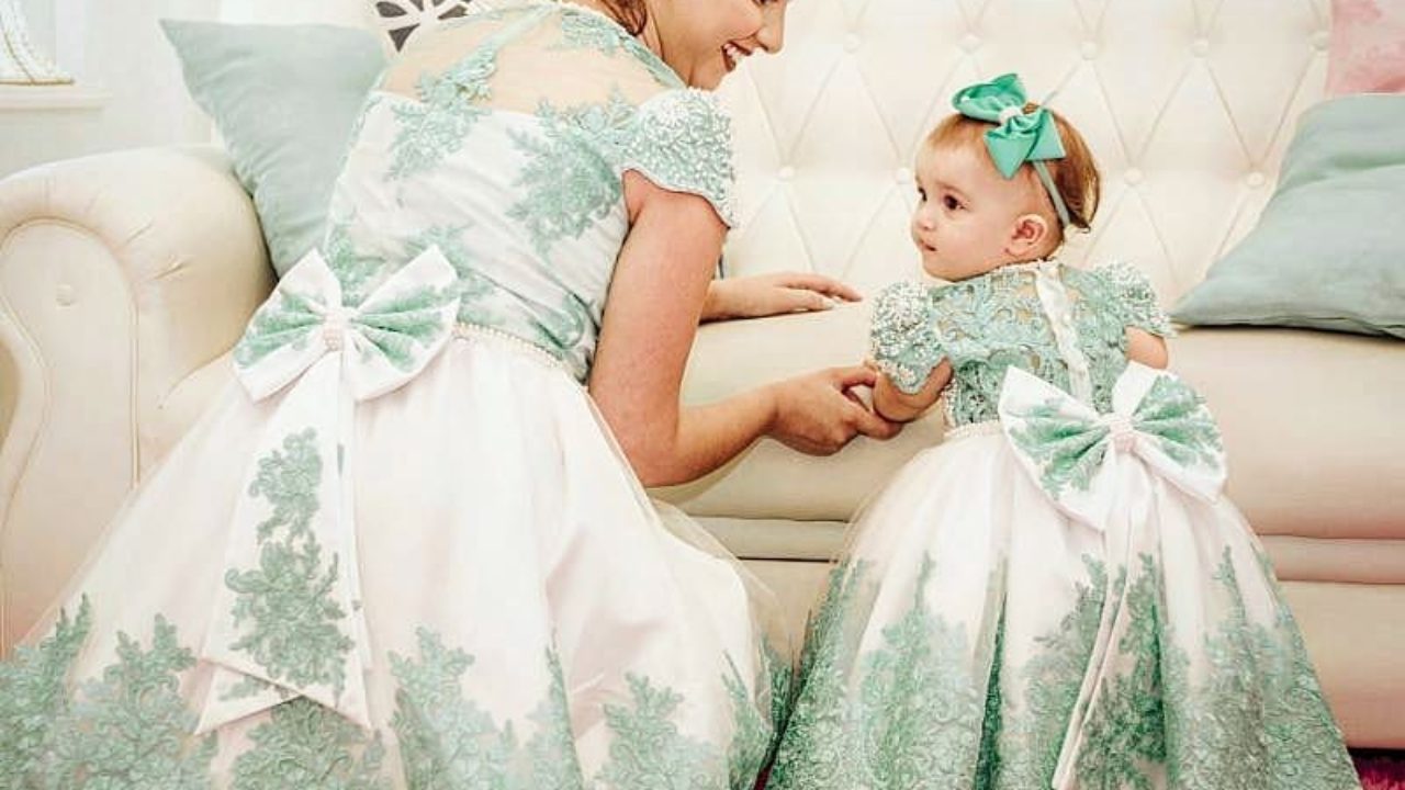 Vestidos elegantes de Fiestas para mamá e hija 2021 - 2022