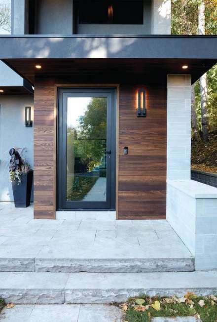 revestimientos para frentes de casas con madera - Ideas creativas